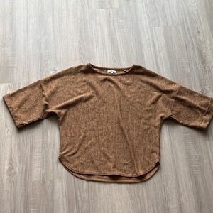 Max Studio Brown Knit Top